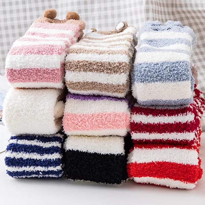 Over Above Knee Socks Long Womens Striped Panda Cat Winter Warm Ladies Girls Black White Funny Thigh High Stockings Christmas