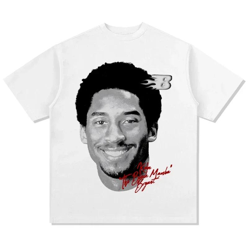ZX TEE NBA star portrait short sleeved T-shirt  Printed Short Sleeve T-shirt Men Distress American Women Tshirt 2025