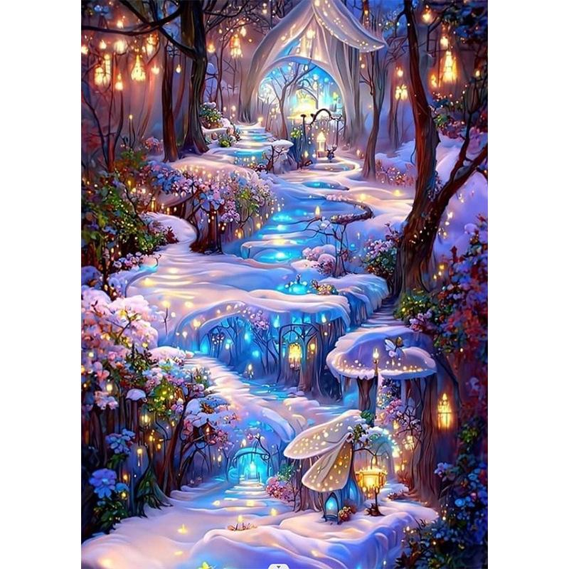5D Diamond Painting, Flower Animal Sticker Diamond Cross Stitch Decorative Painting