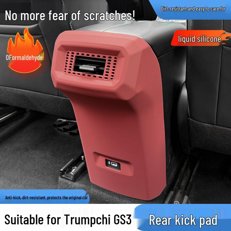 Trumpchi GS3 Center Console Accessory Set: Silicone Air Vent Pad, Wireless Charging Pad, Cup Holder Protector.