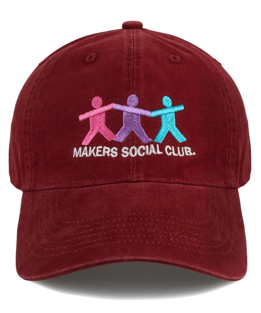Wig Makers Social Club Cation Ball Cap - Red Wine
