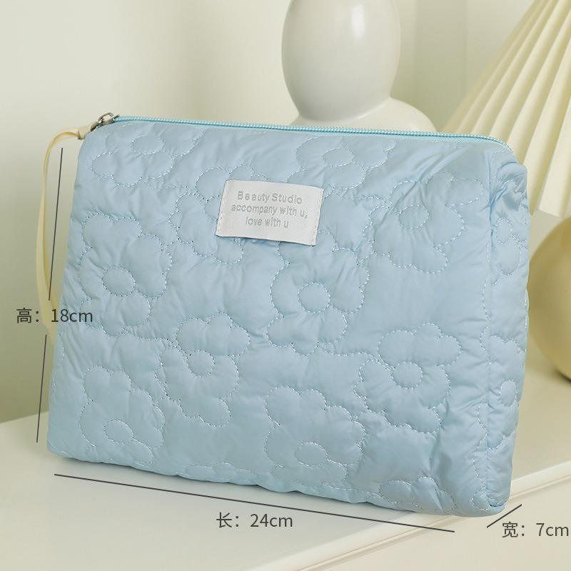 Large Capacity Embroidered Waterproof Portable Storage Bag Cosmetics Bag Travel Makeup Bag