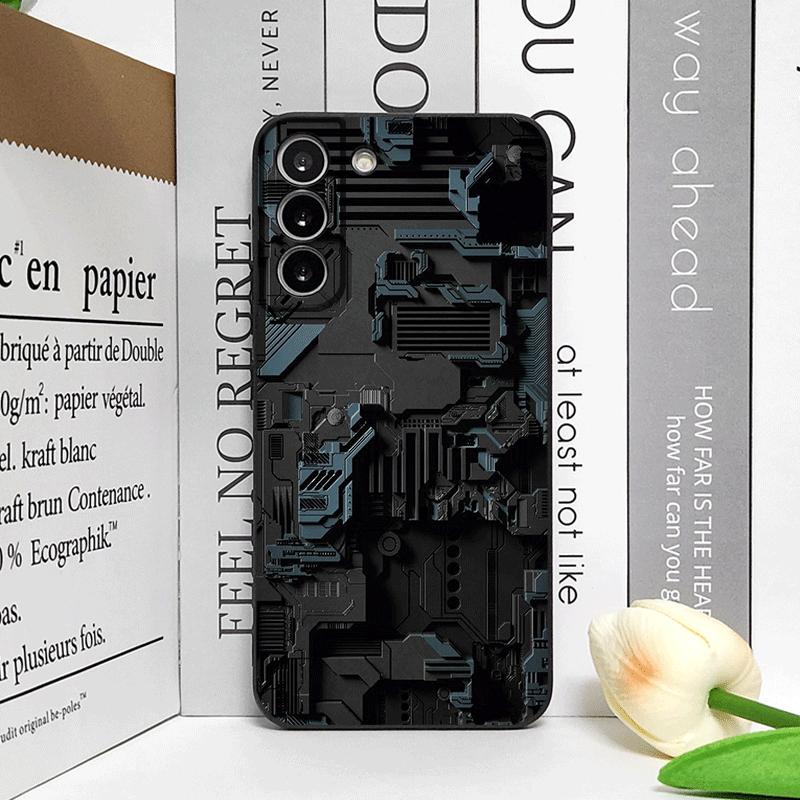 2D Imitation Circuit Board Pattern Phone Case for Samsung Galaxy A56 A42 A14 A55 A16 A54 A36 A53 A52 A51 A50 A15 5G Soft Covers