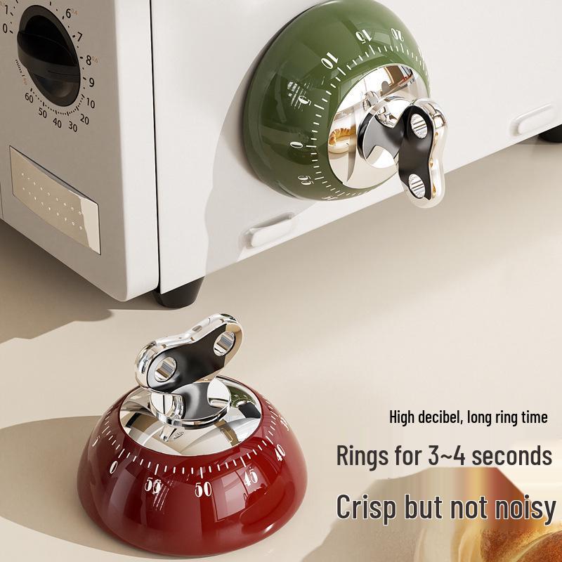 Magnetic Kitchen Timer: Mechanical Alarm Clock for Student Time Management and Cooking Reminders
