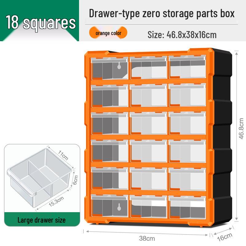 Parts Storage Cabinet with Drawers for Electronics, Hardware, & Screws