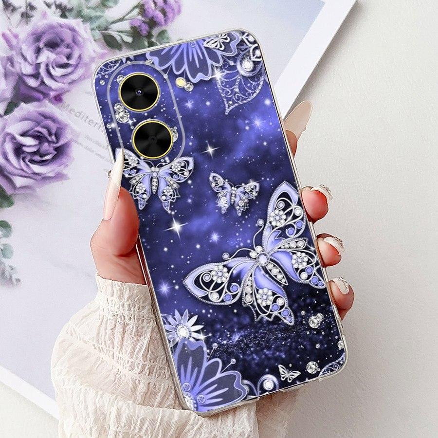 Phone Case for Xiaomi Poco C71 2025 Luxury Painted Back Cover TPU Capa Soft Silicone Fundas for Xiaomi PocoC71 Proective Case