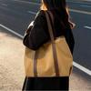 Stor canvasväska axelväska för kvinnor