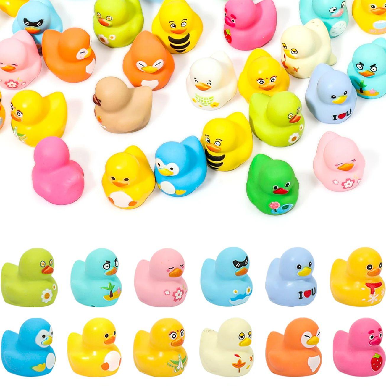 

40/20PCS Mini Resin Ducks Figurines Xmas Valentine Present Designed For Fairy Garden Home Desk Decor great for daily use -A7984