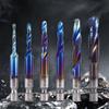 Metric Thread Tap Drill Bits Set 3 To M10 Titaniums Plated HSS Hex Shanks for Wood Plastic Aluminum