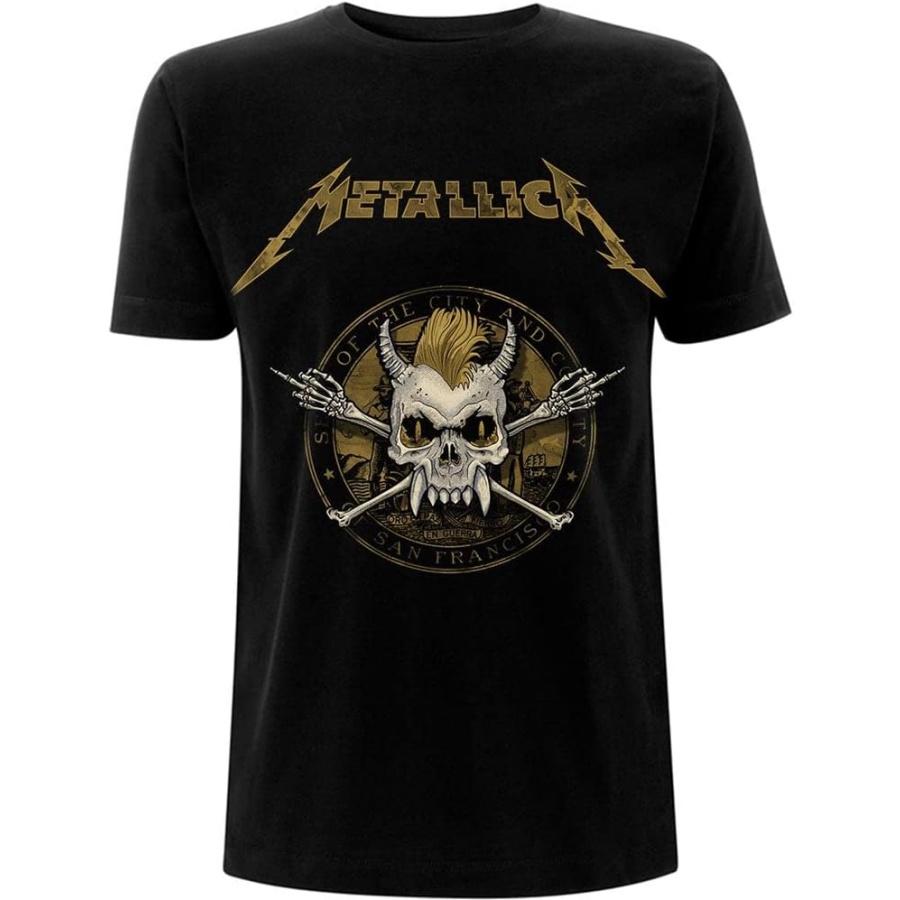 Metallica T Shirt Scary Guy Seal Band Logo New Official Mens Black Size M XXXXXL разноцветный