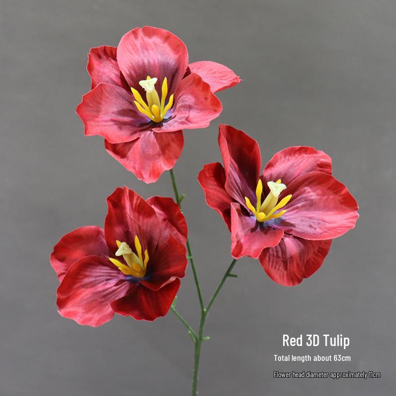 3D Flip Silk Tulip Wedding Decoration & Floral Art Background