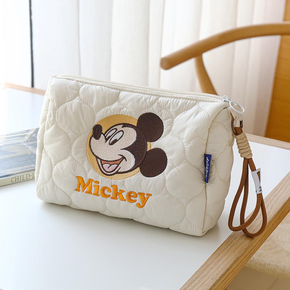 Disney Mickey Mouse Themed Cosmetic Bag Exquisite Toiletry Bag Compact Storage Bag Portable Travel Bag Birthday Gift