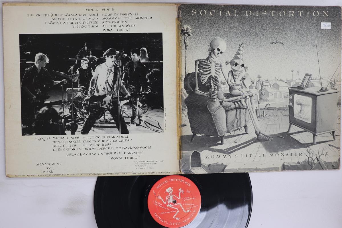 

LP Record SOCIAL DISTORTION - Mommy s Little Monster SD1301 13TH FLOOR 1983 US Rock Used