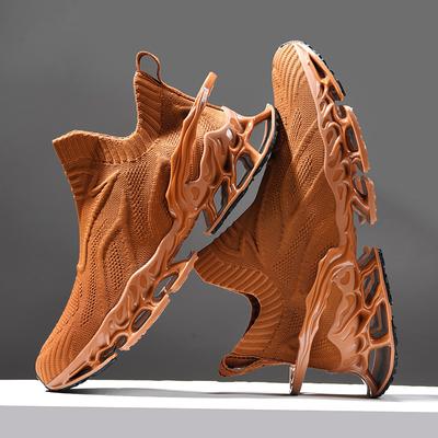 Klobiger Sneaker Übergröße 45 46 Herren Blade Sohle Laufschuhe Mode Casual Mesh Atmungsaktiv Höhe Erhöhte Plattform Sportschuhe