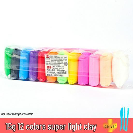 Crystal Color Handmade Clay Kit: 24 Space-Themed Colors, 500g DIY Playdough for Kids