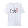 Interesting Emoji Round Neck T-shirt Suitable for Both Men and Women Loose and Versatile Short Sleeved Fashion Band Streetwear