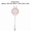 3 Brightness Levels USB LED Light Eye Protection Cute Voice Control Light Portable Timing Function USB Night Light Dormitory Use