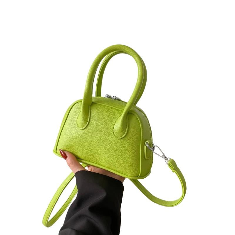Fashion New Niche Design PU Zipper Handbags  Versatile Advanced Sense Crossbody Bag Concise Western Style Bags for Women
