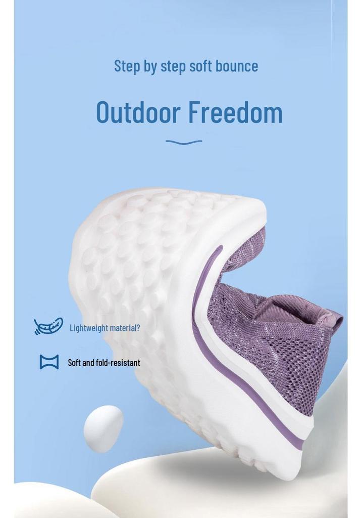 Old Beijing Breathable Mesh Slip-On Shoes for Elderly - Comfortable, Non-Slip, Soft Sole for Men and Women