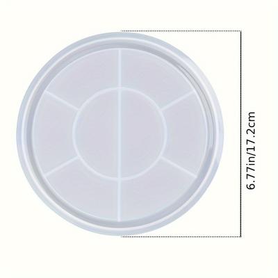 1pc Round Tray Mold, Round Storage Tray Mold, Handmade Plate Food Tray Making Craft Mold