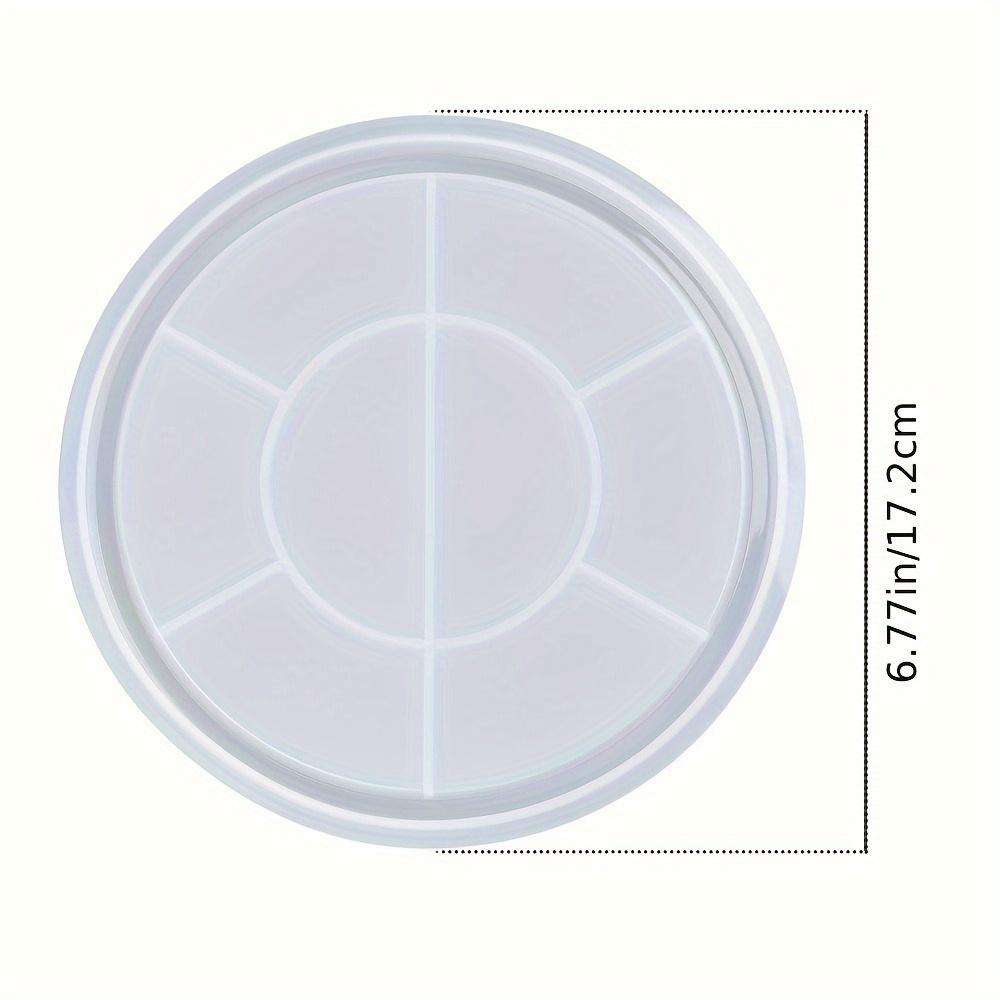 1pc Round Tray Mold, Round Storage Tray Mold, Handmade Plate Food Tray Making Craft Mold