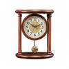 Wooden Pendulum Clock Solid Wood Retro Arabic Numerals