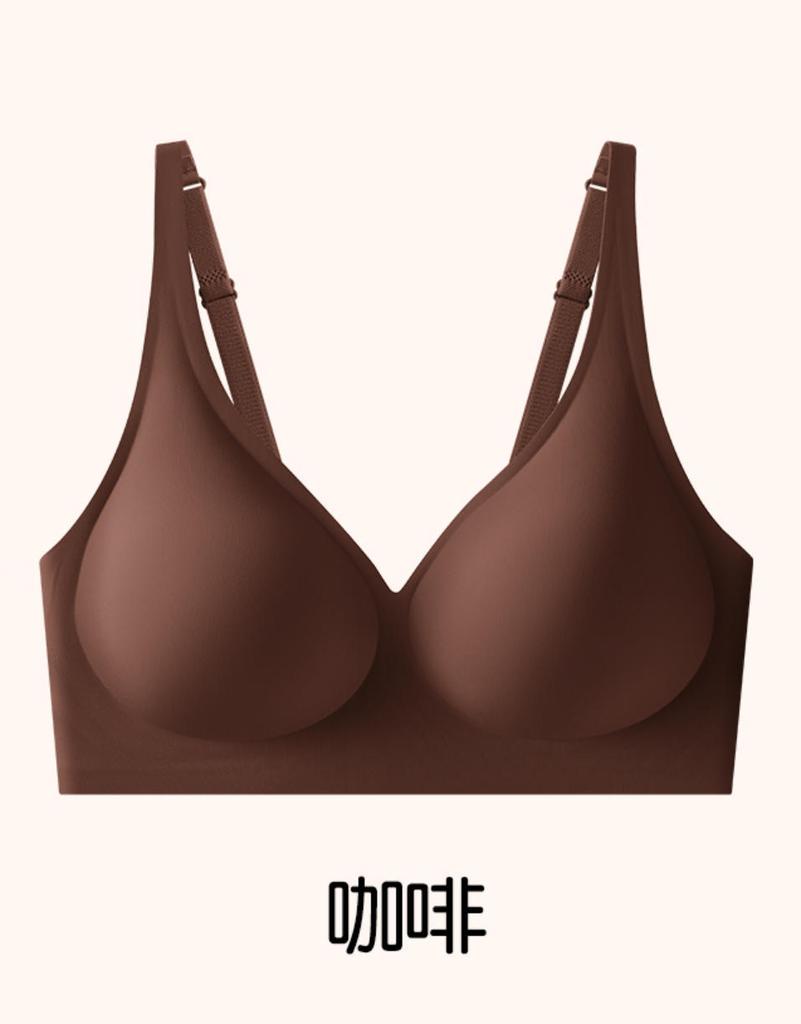 Traceless invisible jelly glue lift Traceless beautiful back underwear Small breasts gather Anti-sagging steel ring bra Thin