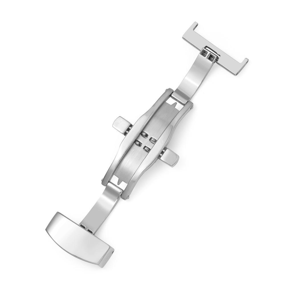 

Пряжка-бабочка Аксессуар Двойная пряжка Нержавеющая сталь Инструмент Прочный 20mm серебряный