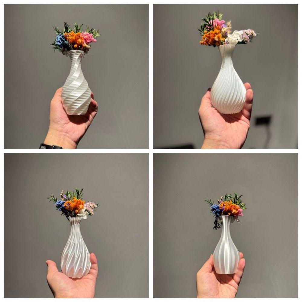 3D Printed Mini Flower Vases Simple Spiral Vase Pencil Holder Decorative Vase Indoor Use
