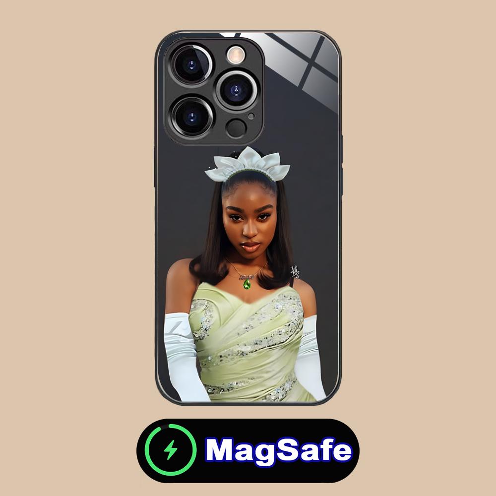 Normani Kordei Glass MagSafe Mobile Phone Case for iPhone 17 16 15 14 13 12 11 Air Pro Max Plus Mini Colorful Cover