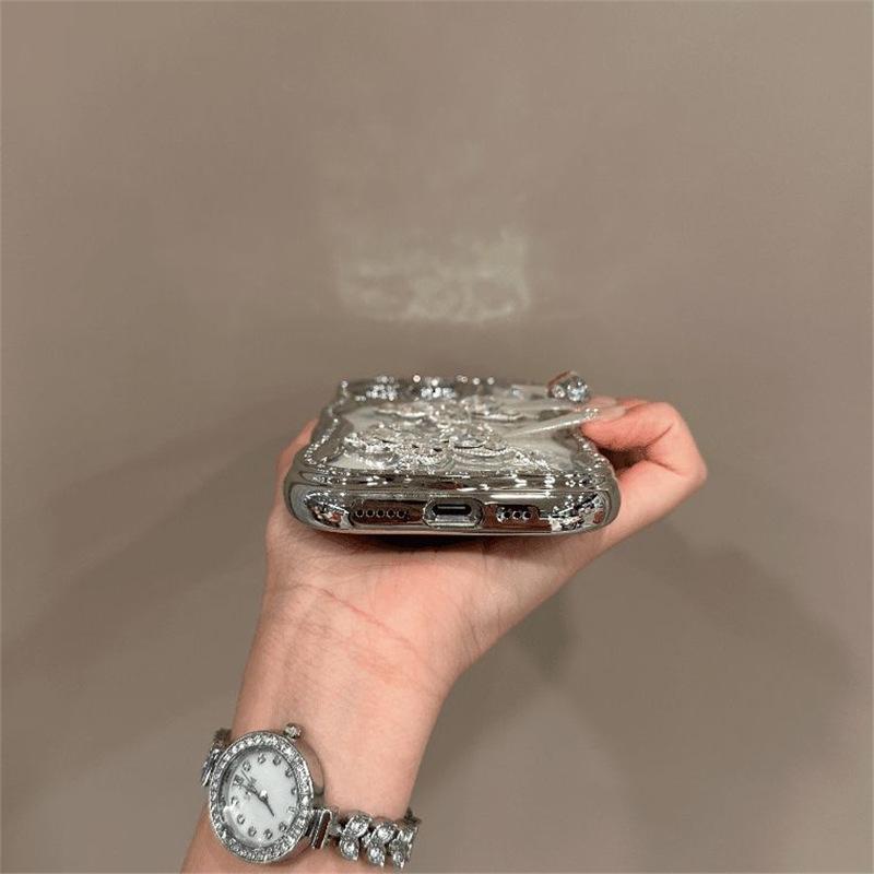 Luxury three-dimensional rhinestone butterfly for Apple 11 mobile phone case iPhone11promax new 11Pro/11 women