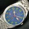 VINTAGE REFURBISHED CITIZEN AUTOMATIC 8200 JAPAN MENS BLUE DIAL WATCH A446875-1