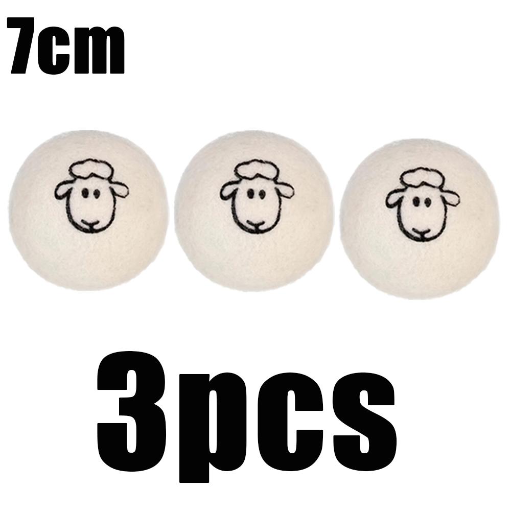 1-12Pcs Wool Dryer Balls 5/7cm Reusable Natural Fabric Softener  Home Wrinkle Reducer Washing Machine Cleaning Supplies Gadget