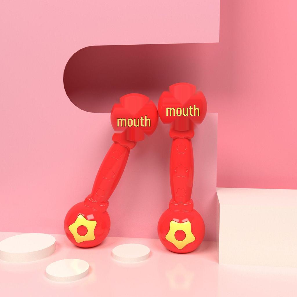 Children's Large Sounding Plastic Dumbbells for Dance and Exercise