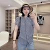 Trendy Plaid Women's Short-Sleeve Shirt - Summer 2025 Collection