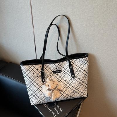 Lässige einfache Mode Temperament Großraumtasche Herbst neu Nische Damen Schulter Tragetasche
