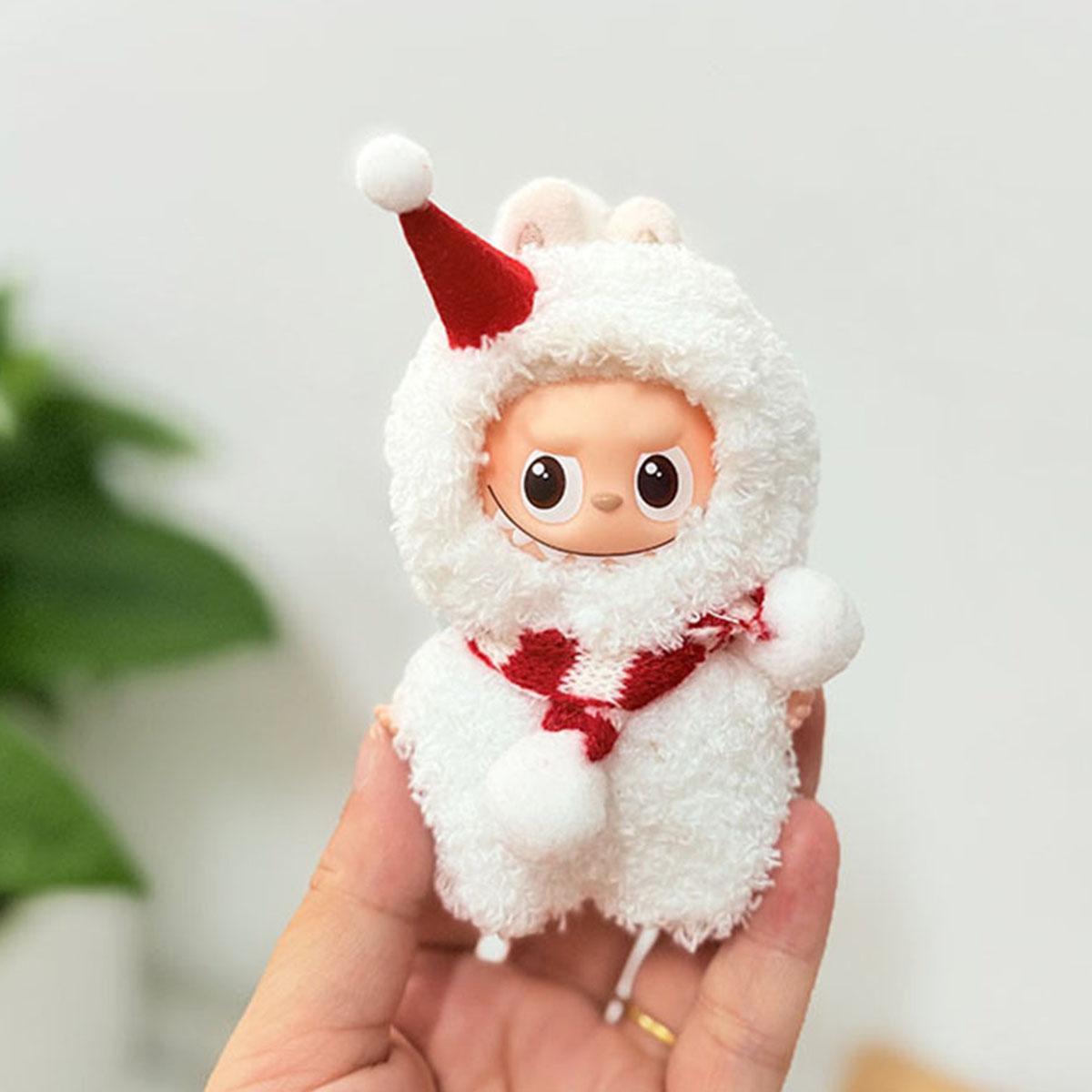 

[No Doll] For Labubu 4.0 Pin For Love Series Clothes Christmas Elf Reindeer Cloak For Twinkle Twinkle Doll S Outfit Accessories Set No doll
