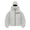Men's Double Hood Loose Outdoor Trendy Hood Cardigan Zipper Hoodie
