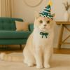 Soft Pet Christmas Hats Comfortable Dog Christmas Tree Hat Pet Costume Pet Cosplay Hat  Party
