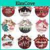 Feestelijke Houten Kerst Hanger Rond Decor Met Mooie Strik Voor Binnengebruik