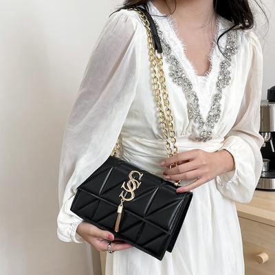 Casual Retro Small Square Bag Niche Trend Messenger Bag 2025 New Bag Women's Chain Simple Shoulder Bag Women's Bag