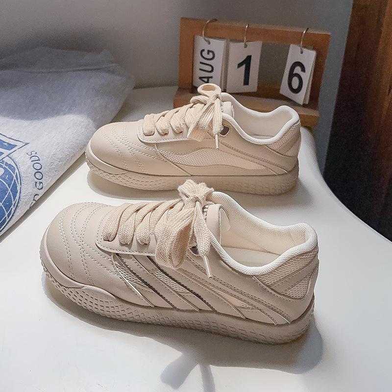 

Pink German training shoes female ugly cute summer new chic niche Korean version breathable sports Forrest Gump white shoes board shoes tide 35 хакі