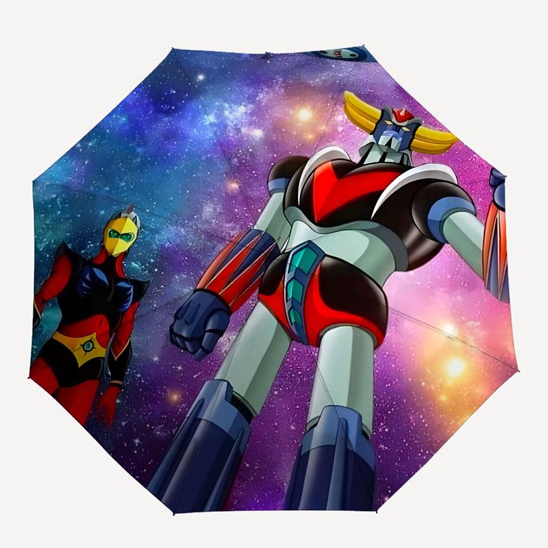 Robots, Galaxy Automatic Opening and Closing, 8 Rib Structure Portable Umbrella, Suitable for Men and Women In All Seasons  Perfect Gift for