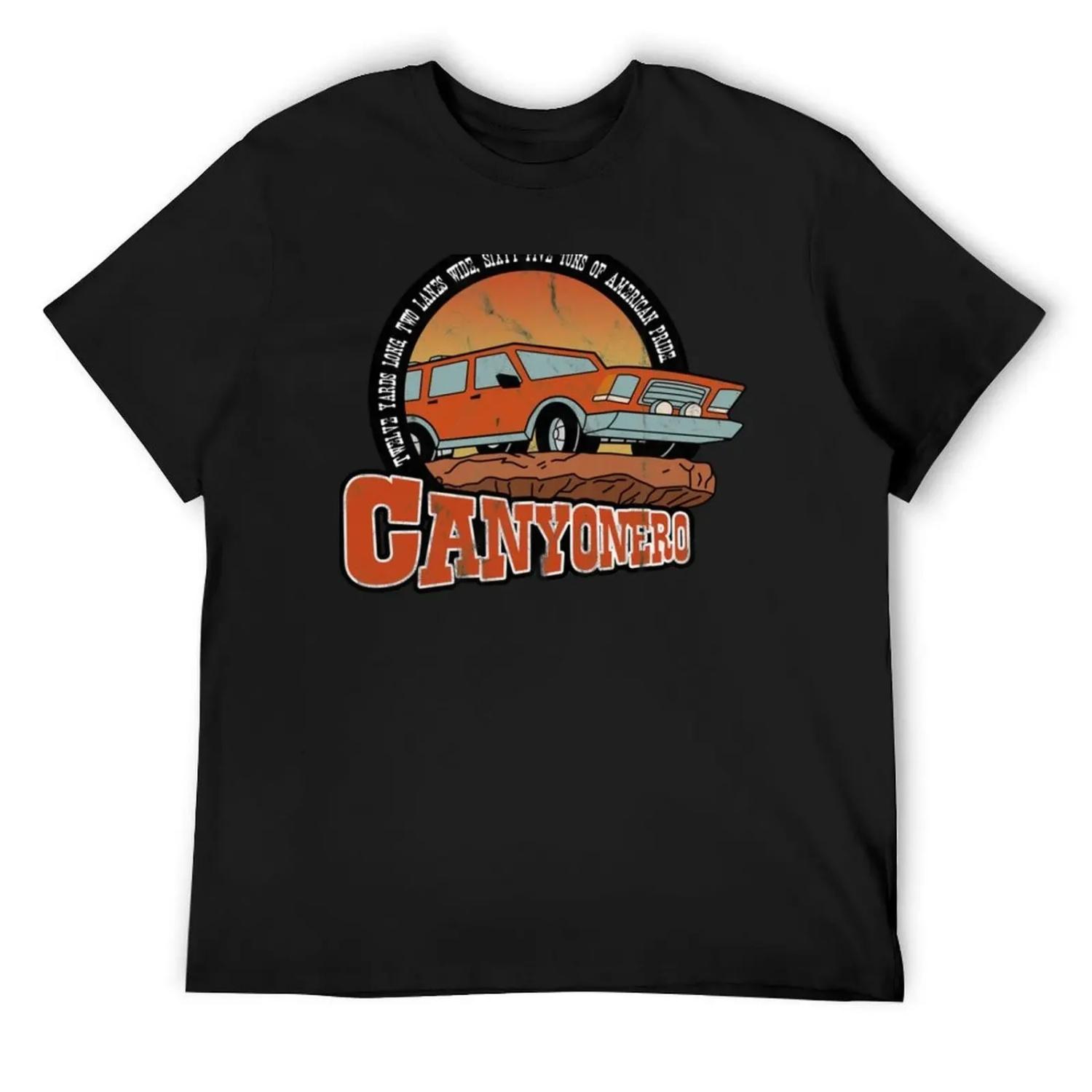 Футболка с логотипом Canyonero оверсайз для спортивных фанатов Мужская одежда большого размера Роскошная мужская одежда S