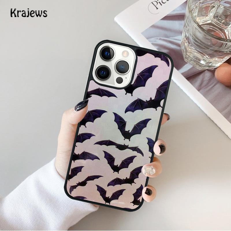 

Pumpkin Halloween Bat Boo Phone Case For iPhone 17 Air 16 15 14 Max Plus 11 12 13 Pro Max Phone Cover coque iPhone 13