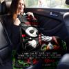 1pc. Nightmare Before Christmas Jack & Sally Romantic Quote Blanket, Perfect for Home Decor, Gift Idea, Seasonal Throw Blanket, Cozy Bedding