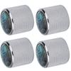 4 Pcs Electric Bass Knob Dome Metal High End Shell Inlaid Tone Volume Control Guitar Parts(Color