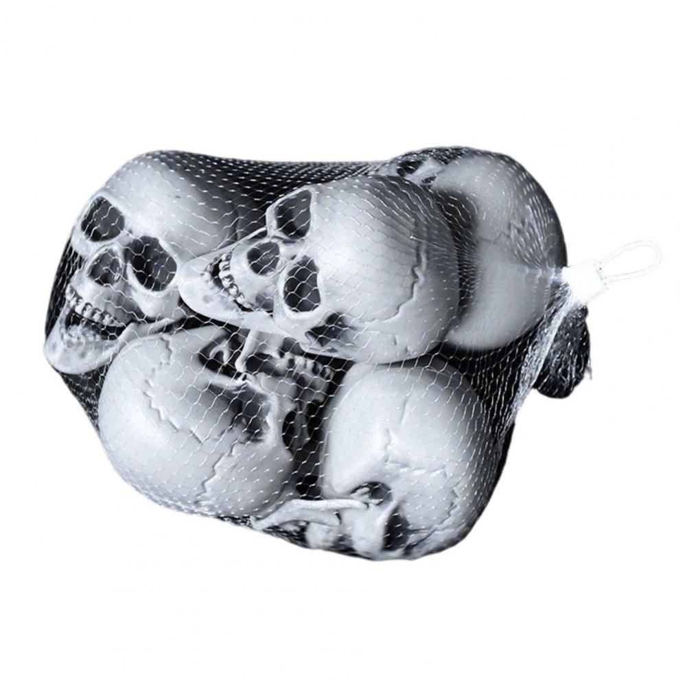 Horror-themed Home Decor Realistic Skulls Pendant Table Decor Set for Halloween Bar Home Party Spooky Skeleton for Decoration