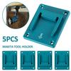 5Pcs Blue/black Tool Mount Storage Bracket for 14.4V/18V Battery Tool Machine Drill Holder Slots Stand(no Battery)