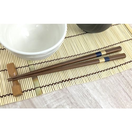 Aoba Chopsticks, Dishwasher Safe, Natural Wood, Men's Thick, Kamiyo, 23.5cm